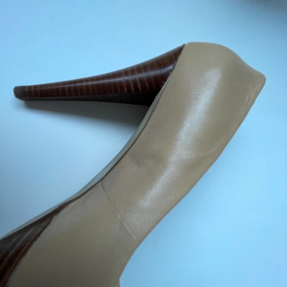 Guess Heels Platform Charming Tan Pumps - Light Nude Colour - Adreina2 Leather - Picture 12 of 16